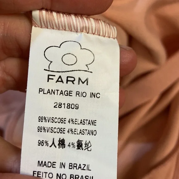 NWOT Farm Rio Open Back Midi Dress - Picture 8 of 9